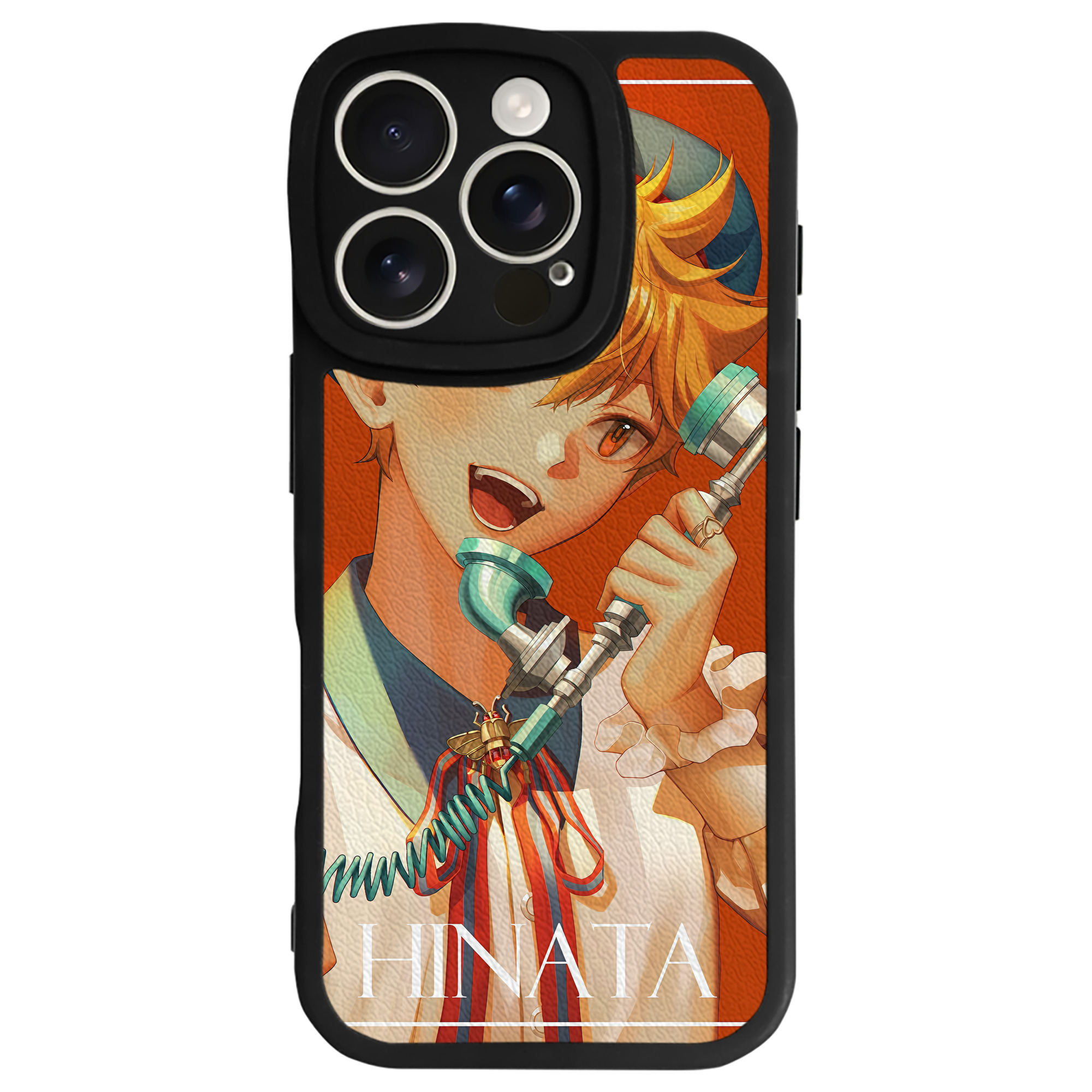 （画像用） ハイキュー!! Haikyu!! 【iPhone 16シリーズ対応】シリコンスマホケース（レザー調） 材質：シリコン